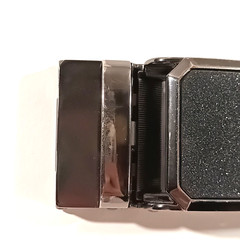 Shiny glitter black silver Metal buckle for belt used not bad!