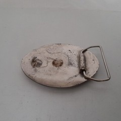Vintage Mack Truck Semi Tractor Belt Buckle Metal with Crush Stone Inlay Design