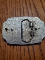 VTG. Freemasons, Masonic, Shriners and Scottish Rite Belt Silver Buckle USA