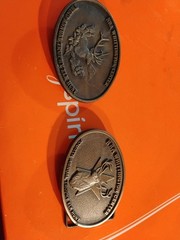 NRA Whittington Center Belt Buckles Lot 4th& 3rd Annual Trophy Elk Hunt 3.5×2.5