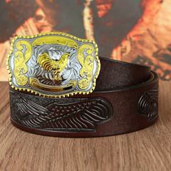 WESTERN RODEO HUGE ROOSTER ANIMAL LONG COWBOY BELT BUCKLE Hebillas Vaqueras