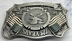 1996 NRA National Rifle Association Of America 125 Years Belt Buckle USA