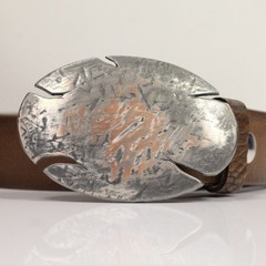 Oval Belt Buckle with Break Edges – Heavy Duty Urban Look Sport Design