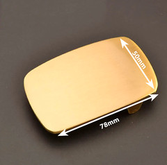 Engraved Solid Brass Belt Buckle Custom Personalized Monogrammed Buckle