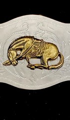 Vintage Western Cowboy Rodeo Horse Belt Buckle – Made in Hong Kong Unbranded