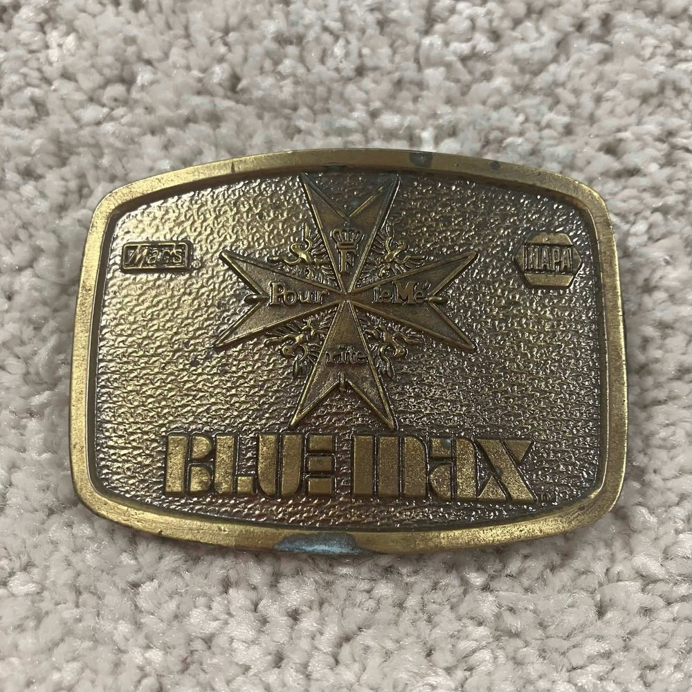 Vintage NAPA Blue Max Belt Buckle Limited Edition Mac&rsquo;s Pour le Merite Brass