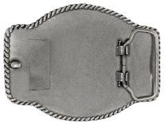 WESTERN ANTIQUE GOLD LONGHORN STEER COWBOY TROPHY BELT BUCKLE