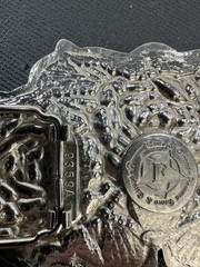Famous Stars & Straps Triple Rose Belt Buckle Travis Barker Y2K Blink-182