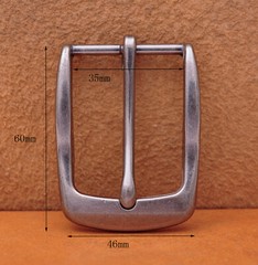 35mm Pin Single Prong Clip Buckle for Men Leather Belt Spare Replacement