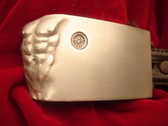 Belt Buckle SterlingSilver  » ADAM  » ( Belt not included ) ( Silver mate finish )