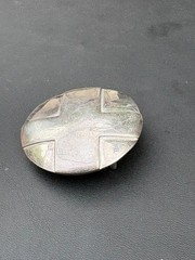 Robert Lee Morris Studio 925 Sterling Silver Cross Design Belt Buckle