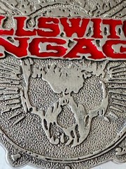 Bravado Killswitch Engage in Red Skull Wings Belt Buckle Silver Metalcore Band