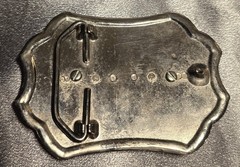 Western Style Half Dollar coin hold ring Belt Buckle