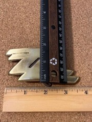 ZZ Top Belt Buckle Key Chain Metal Strong Sturdy Brass