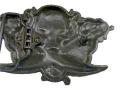 Vampire Skull Head Crossed Sabers Swords Pirate Theme Gothic Punk Belt Buckle