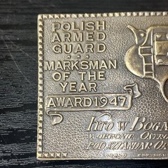 1947 POLISH ARMED GUARD MARKSMAN BELT BUCKLE TIFFANY STUDIO NY – Lewis Chicago