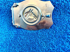 WESTERN BELT BUCKLE Silver Metal HORSE OR COIN MEN S ACCESSORIES CLASSIC LOOK