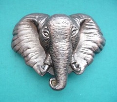 Beautiful Voluminous Men&rsquo;s Belt Buckle Elephant