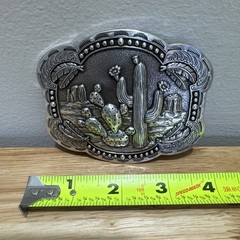 Blazin Roxx Western Nocona Belt Buckle Cactus Feathers NIB 37597