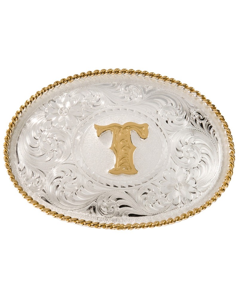Montana Silversmiths Initial "T" Belt Buckle – 700T