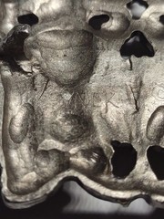 Vintage Synek Laughing Gargoyle Pewter Buckle Rare Gothic Satyrs 1970