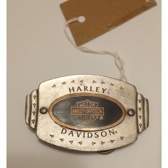 Vintage 98 Harley Davidson The Western Spirit Belt Buckle Pewter Bar & Shield