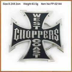 West Coast Choppers Belt Buckle Enamel Jesse James Iron Cross Maltese Biker