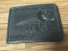 1976 R&S Monroe Commercial Shock Absorbers Flatbed Truck Metal Belt Buckle
