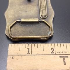 Vintage 1977 Indiana Metal Craft Golden Gate Bridge San Francisco Belt Buckle