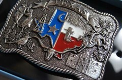 NOCONA Western Belt Buckle Texas Scene 37592