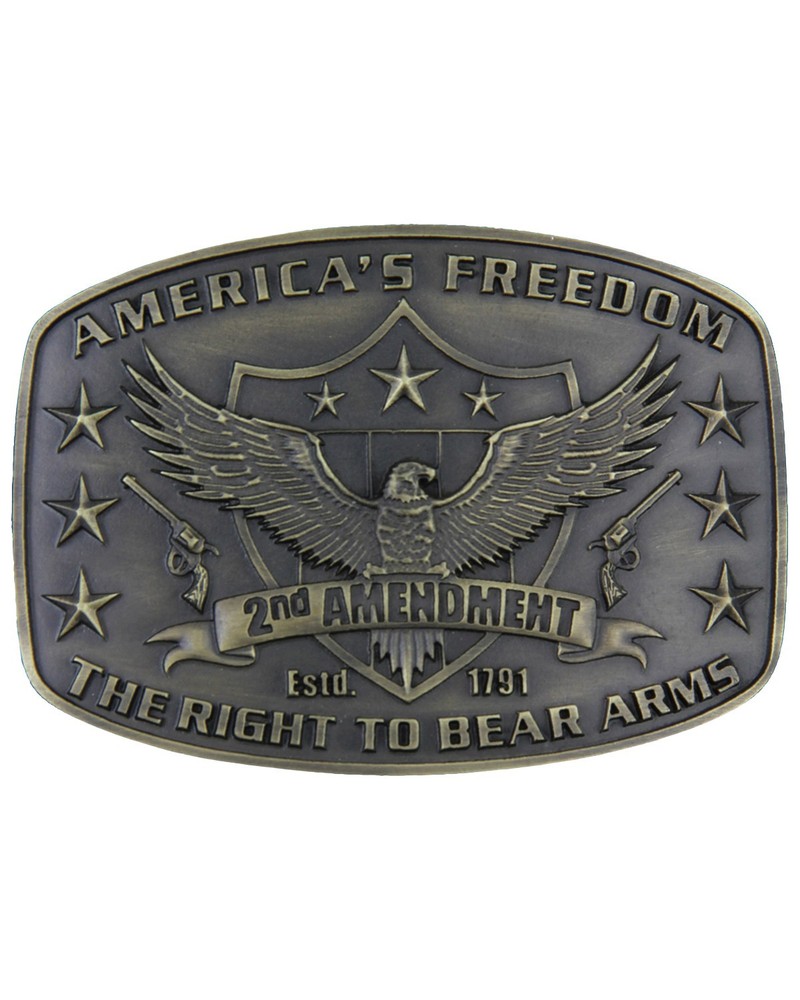 Montana Silversmiths Men&rsquo;s Men'S Second Amendment Heritage Attitude Belt –