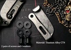 NEW Titanium Alloy Belt Clip Kydex Plate Clip Pocket Clip Waist Clip Hook Buckle