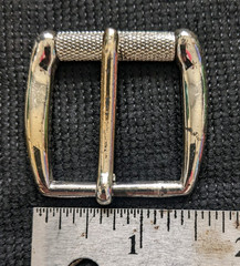 VTG GENUINE COLE HAAN MENs BELT BUCKLE ROLLER METAL SOLID BRASS SILVER CHROME