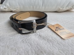 Artifex Leather Work Texas Silver Belt Buckle Removable + Genuine Belt Dutyman