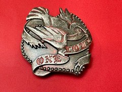 One Love – Cutout Dove Birds Hippie Peace Emblem Belt Buckle By Enmon