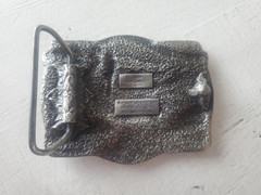 1981 Bergamot Wyoming Is What America Was Belt Buckle Elk Eagle Mountains Nature