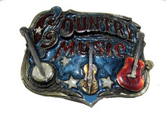 Country Music Buckle Union Made South Nashville Grand Ole Opry Hee Haw Concert X