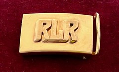 Men&rsquo;s 14K Solid Yellow Gold Belt Buckle, Has Block Monogram, 25.1 grams