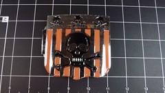Collectible BRIGHT Finish ENAMEL-STAINLESS STEEL Belt Buckle SKULLS