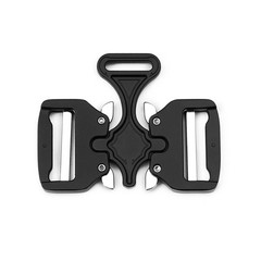 Double Buckle 38mm Belt Buckle Tactical Belt Quick Release Metal Webbing Outdoor