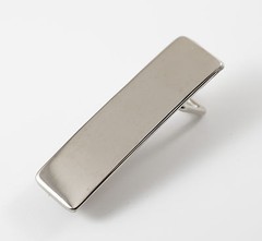 Woman Metal 5/8&Prime;(16mm) Plate Belt Buckle (#7A) Polished Silver Color NEW