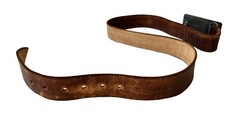 San Francisco Cable Car Belt Buckle W/ Brown Leather Art Belt By Errol G Specter