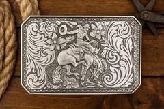 Cowboy Rodeo Vintage Bucking Bronco Belt Buckle Western Style Accessory