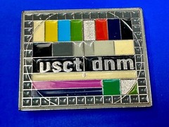 VSCT DNM Digital Print TV No Signal Standby Graphics Broadcast Gear Belt Buckle
