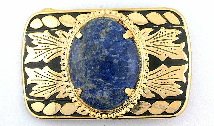 Southwest Lapis Lazuli 40×30 Cabochon Cab Gemstone Gem Stone Belt Buckle EPBB112