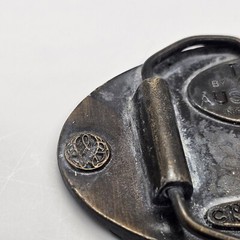 Vintage 1974 Wild Turkey Bergamot Brass Works Austin Nichols Bourbon Belt Buckle