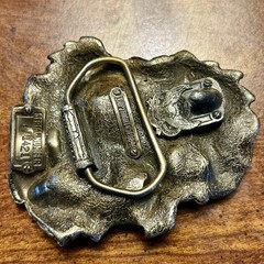American Buckle Co Belt Buckle Unisex OS Green 1984 Vintage Knight Dragon J1421