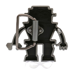Men Women Silver Metal Fashion Belt Buckle Robot Animation Punk Rock Look Unisex
