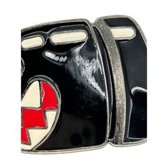 Nintendo Belt Buckle Mens OS Black Bullet Bill Super Mario World 2007 Enamel