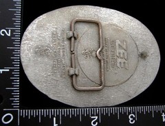 LI04105 VINTAGE ***LONGHORN CATTLE DRIVE*** SHEPLERS WESTERN WEAR BELT BUCKLE